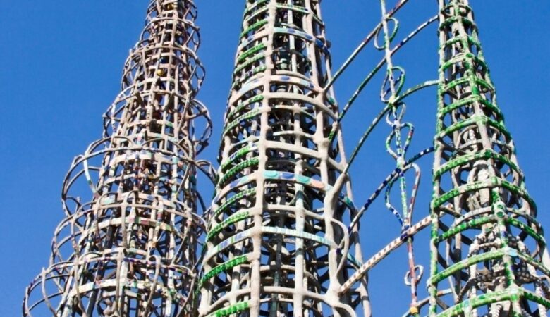 Photo of Watts Towers sculptures in LA